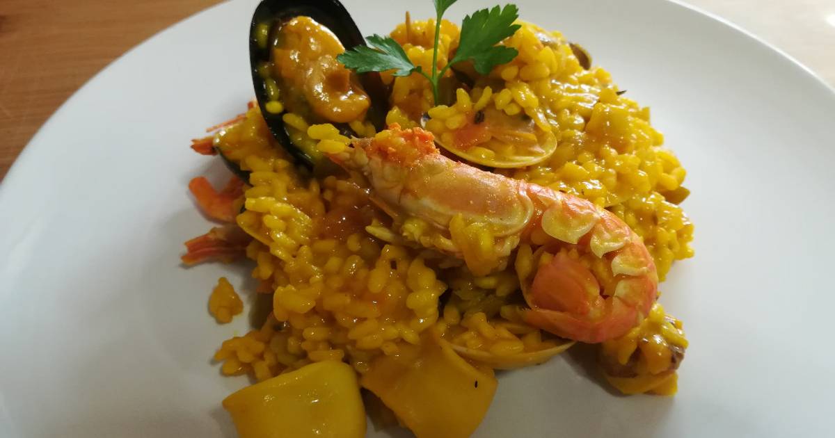 Paella de Marisco Receta de Max Manuel Cookpad