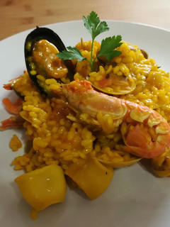 A picture of Seafood Paella.