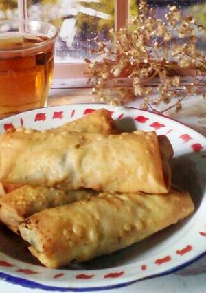 Foto resep Lumpia isi pisang coklat keju