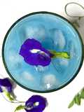 Tubtim Krob in Butterfly Pea Flower Tea Latte