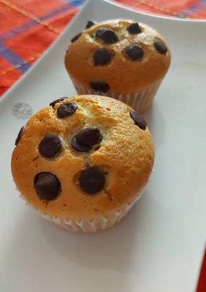 Una foto de Muffins rellenos de Nocilla