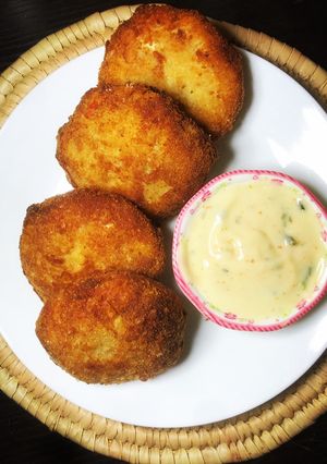 A picture of Potato crouquettes.