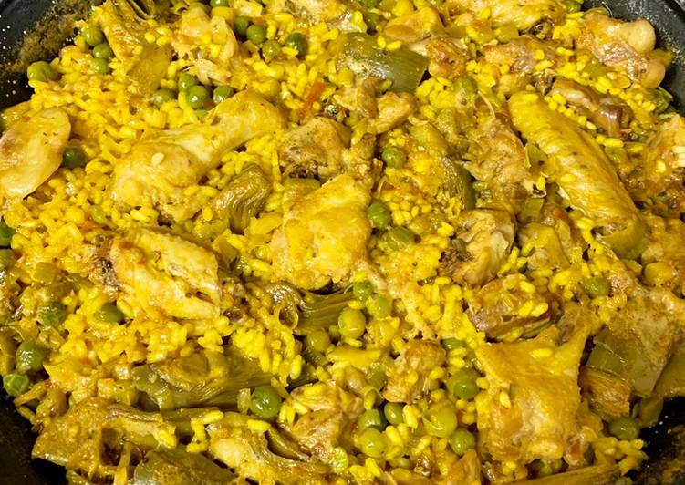 Paella de carne fácil 🤪