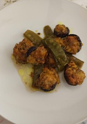 Una foto de Champiñones rellenos de queso