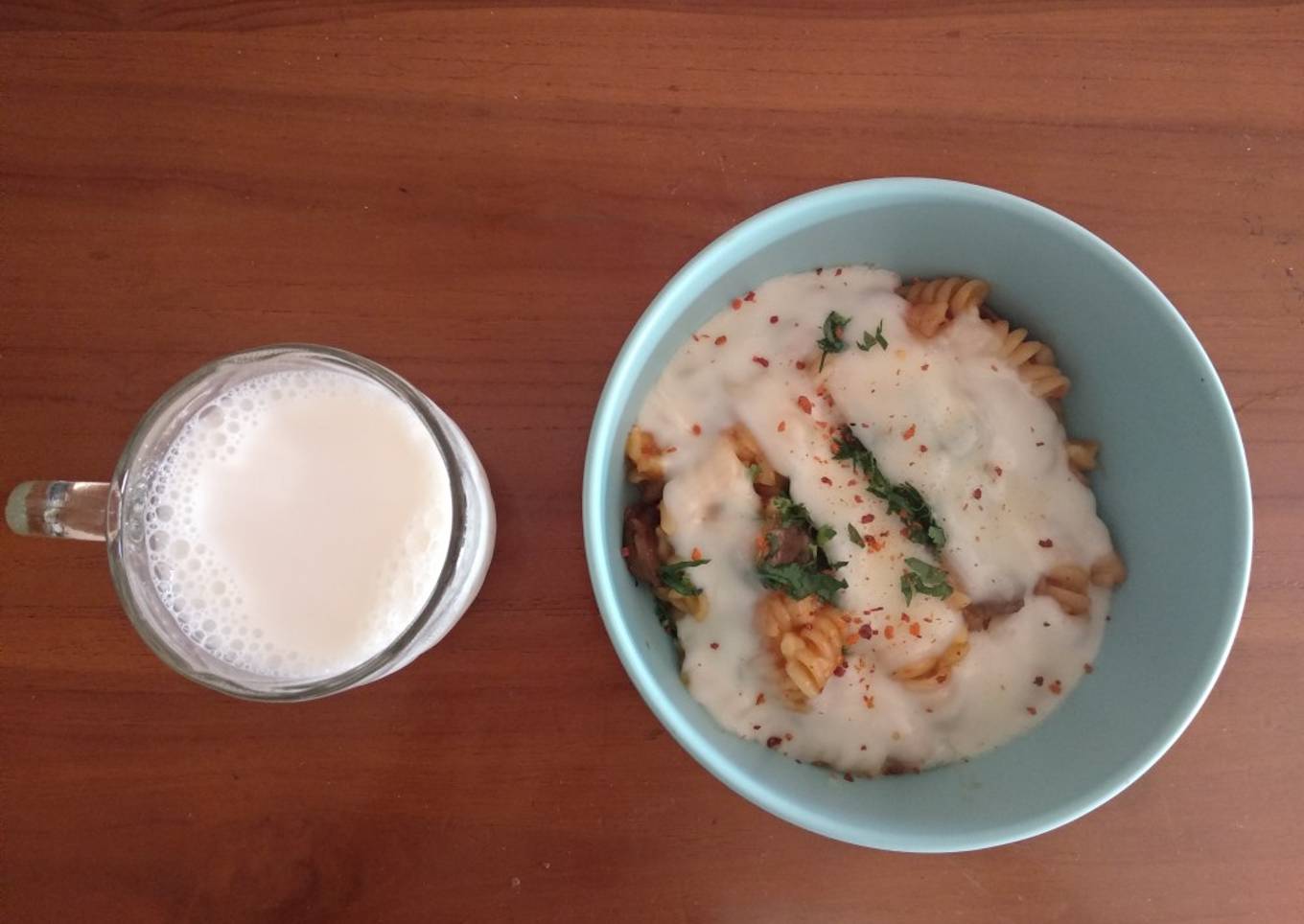 Fusilli mozarella