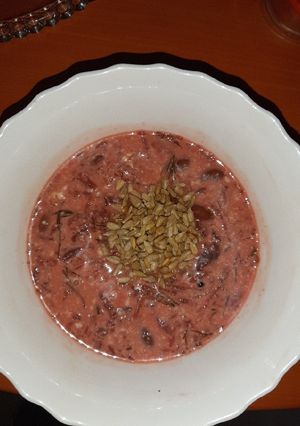 A picture of Hiroko Liston's Beetroot Salad-🌻with my twist🌻🌻🌻🌻🌻🌻🌻🌻🌻.