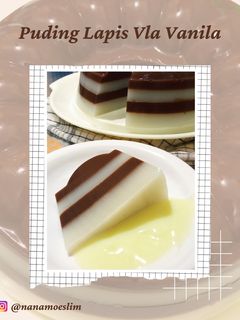 Foto resep Puding Lapis Vla Vanila