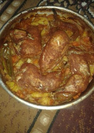 صورة لوصفة صينيه دجاج بالخضار على طريقتي