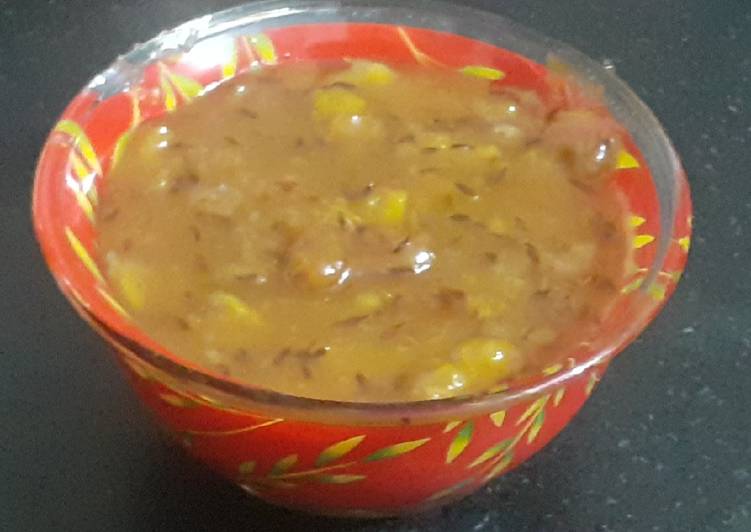 Recipe of Any-night-of-the-week Raw mango sweet and sour chutney