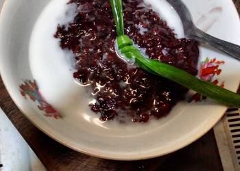 Resep Baru Bubur Ketan Hitam Gurih Mantul