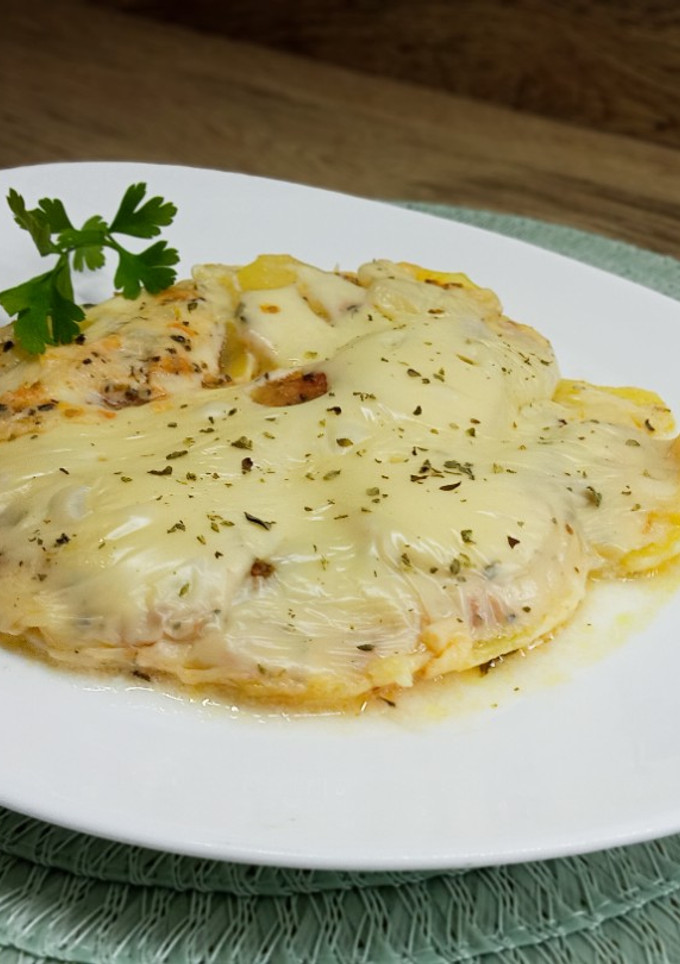 Una foto de Pizza de patata/receta rápida