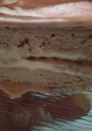 Baconba tekert, sajttal töltött fasírt recept fotója