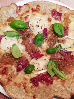 Una foto de Pizza base quinoa