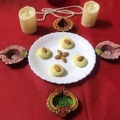 A picture of Milk powder peda.