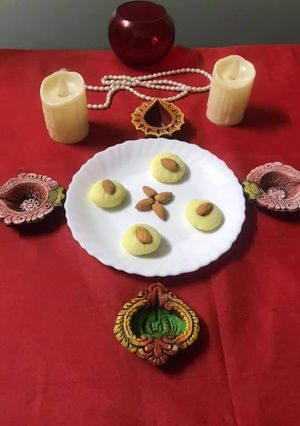 A picture of Milk powder peda.