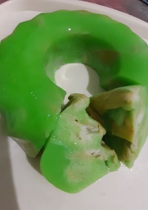 Foto resep Puding Pandan Roti Tawar