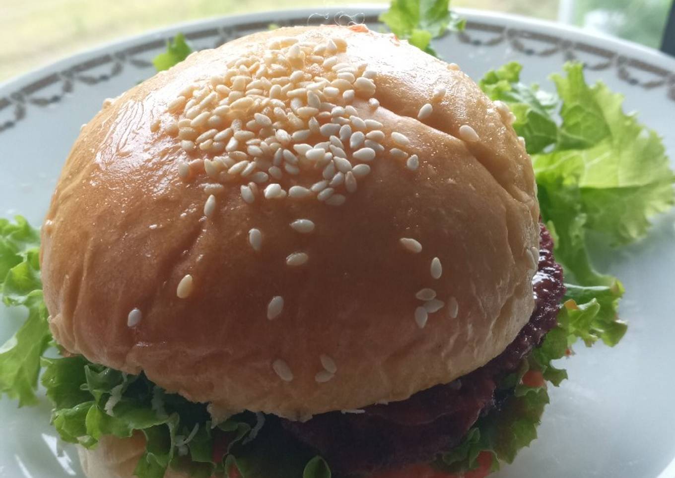 Burger kornet ala rumahan