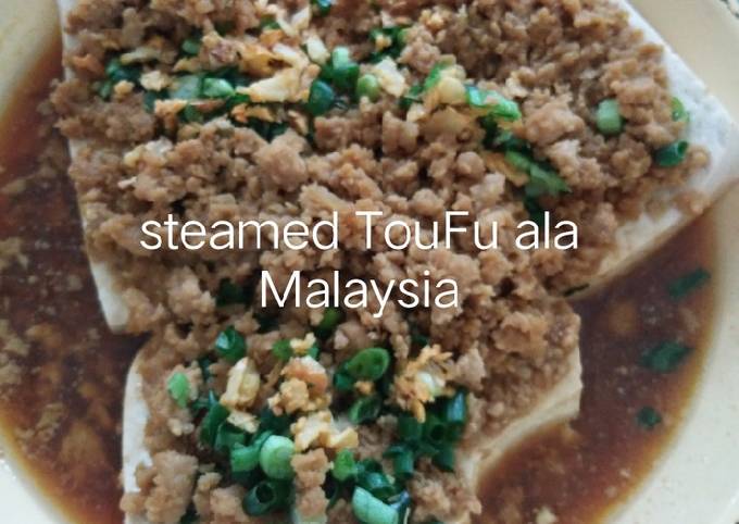 Steamed Tofu ala malaysia