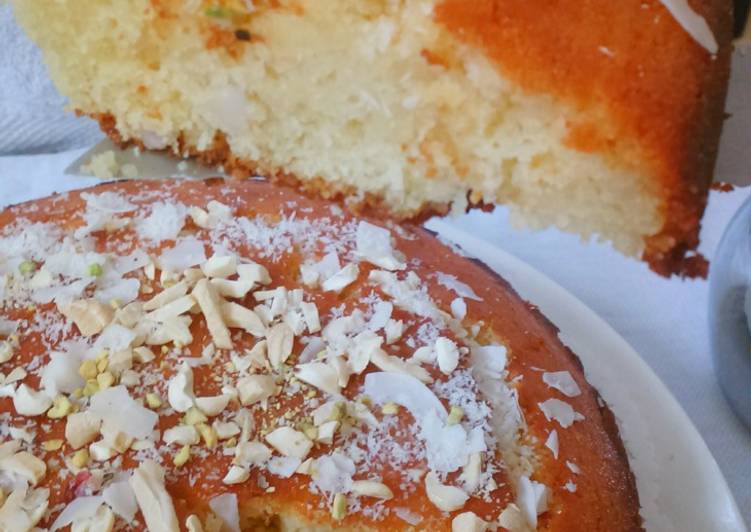 Steps to Make Speedy Semolina Cake (Basbousa)