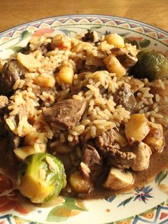 Una foto de Hígado de pollos con arroz y demases, a la Racinguista