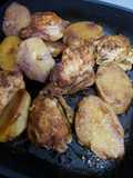 Pollo al horno con papas