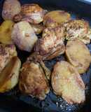 Pollo al horno con papas