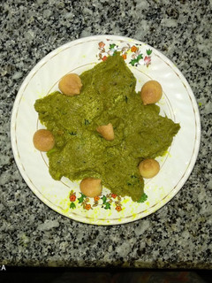 A picture of Banana stem paste.