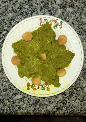 A picture of Banana stem paste.