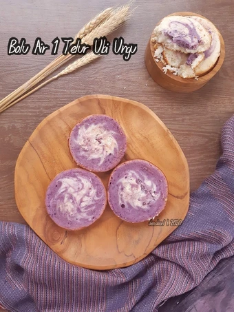 Langkah Gampang Membuat Resep Bolu Air 1 Telur Ubi Ungu yang Lezat Sekali Anti Ribet, Lezat Sekali