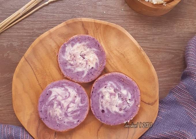 Resep: Bolu Air 1 Telur Ubi Ungu Bahan Sederhana