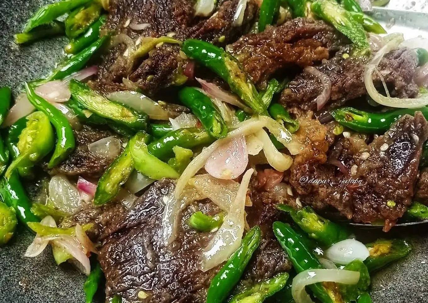 Dendeng Lado Mudo/Ijo Khas Minang