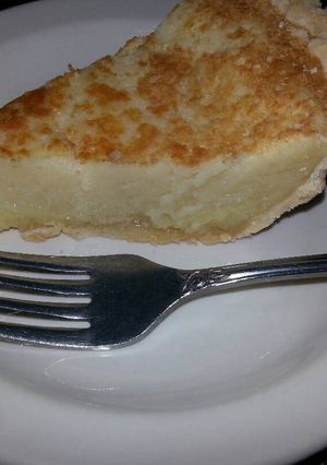 A picture of Old-fashioned Buttermilk Pie.