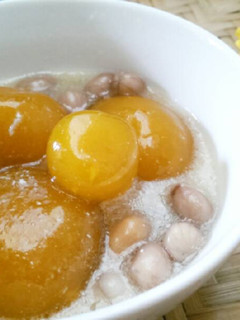 A picture of Pumpkin Peanut Sweet Soup.