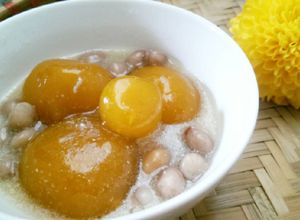 Hình của món Chè Bí Đỏ Đậu Phộng.