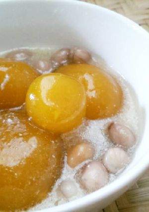Hình của món Chè Bí Đỏ Đậu Phộng.