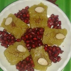 A picture of Milk cake (sweet khoya burfee).