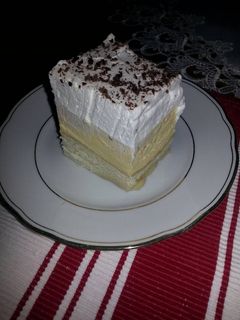 Madártej szelet recept fotója