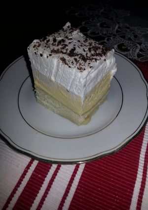 Madártej szelet recept fotója