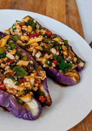 孜然茄子 的食譜成品照片