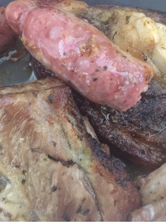 Una foto de Costilla de cerdo y ternera al horno