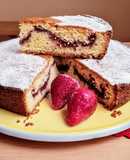 Torta rellena de frutillas 🍓