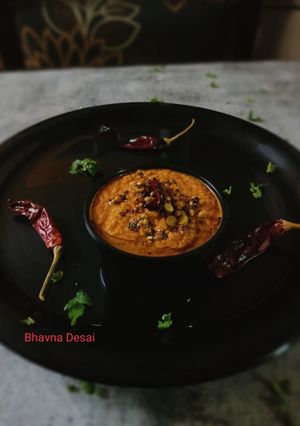 A picture of ટોમેટો ચટણી.(Tomato Chutney Recipe in Gujarati).
