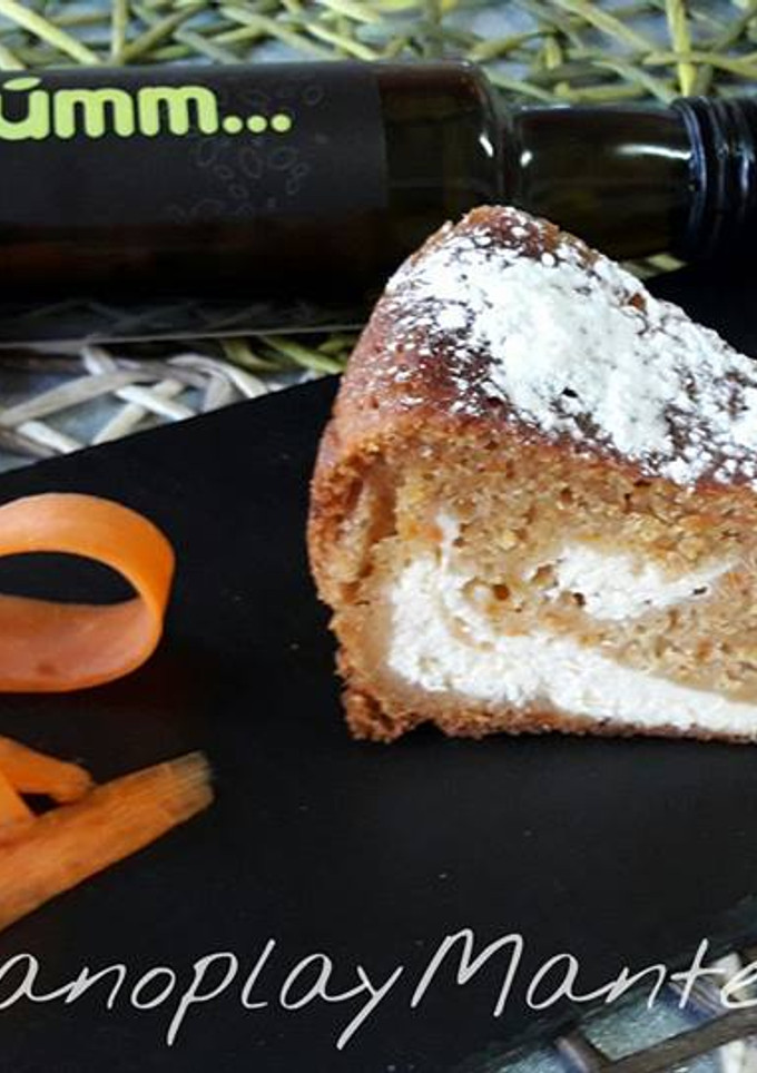 Una foto de Cheesecake sin lactosa de zanahoria en GME, F y G y tradicional