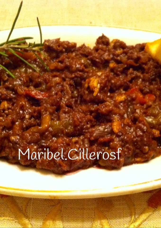 Una foto de Revuelto de morcilla