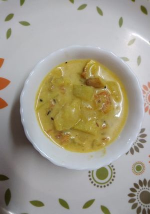 A picture of Andhra style aloo curry.