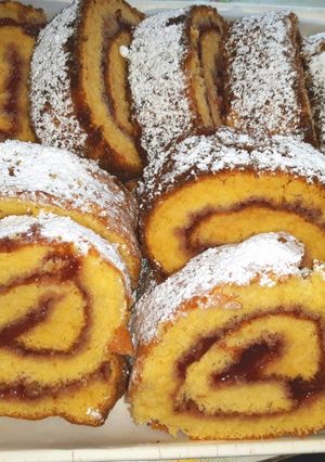 Piskótatekercs gluténmentesen recept fotója