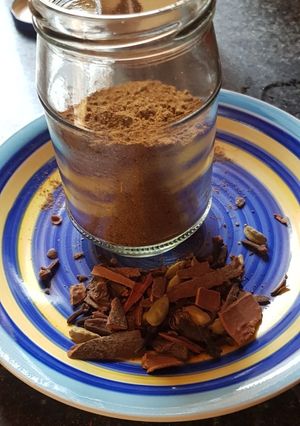 A picture of Homemade garam masala powder.
