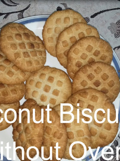 A picture of Coconut biscuits (atta r suji) | cookies recipe without oven.