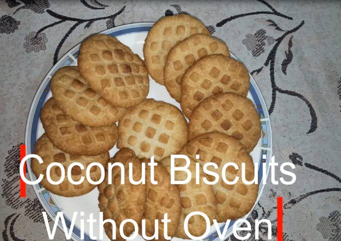 Coconut biscuits (atta r suji) | cookies recipe without oven