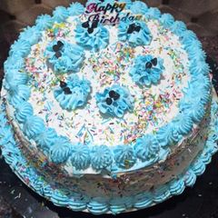 A picture of Blueberry cake.